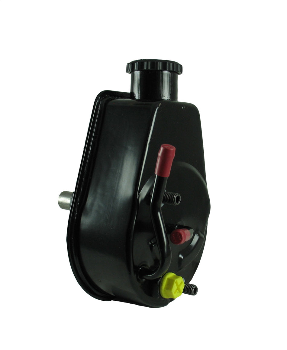 Borgeson Power Steering Pump - Saginaw - Steel - Black Paint - Hydro-Boost Brake Boosters - Each
