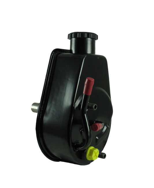 Borgeson Power Steering Pump - Saginaw - Steel - Black Paint - Hydro-Boost Brake Boosters - Each