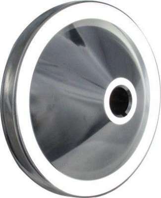 Borgeson Power Steering Pump Pulley - V-Belt - 1 Groove - Bolt-On - 4.625 in Diameter - Aluminum - Machined - Each