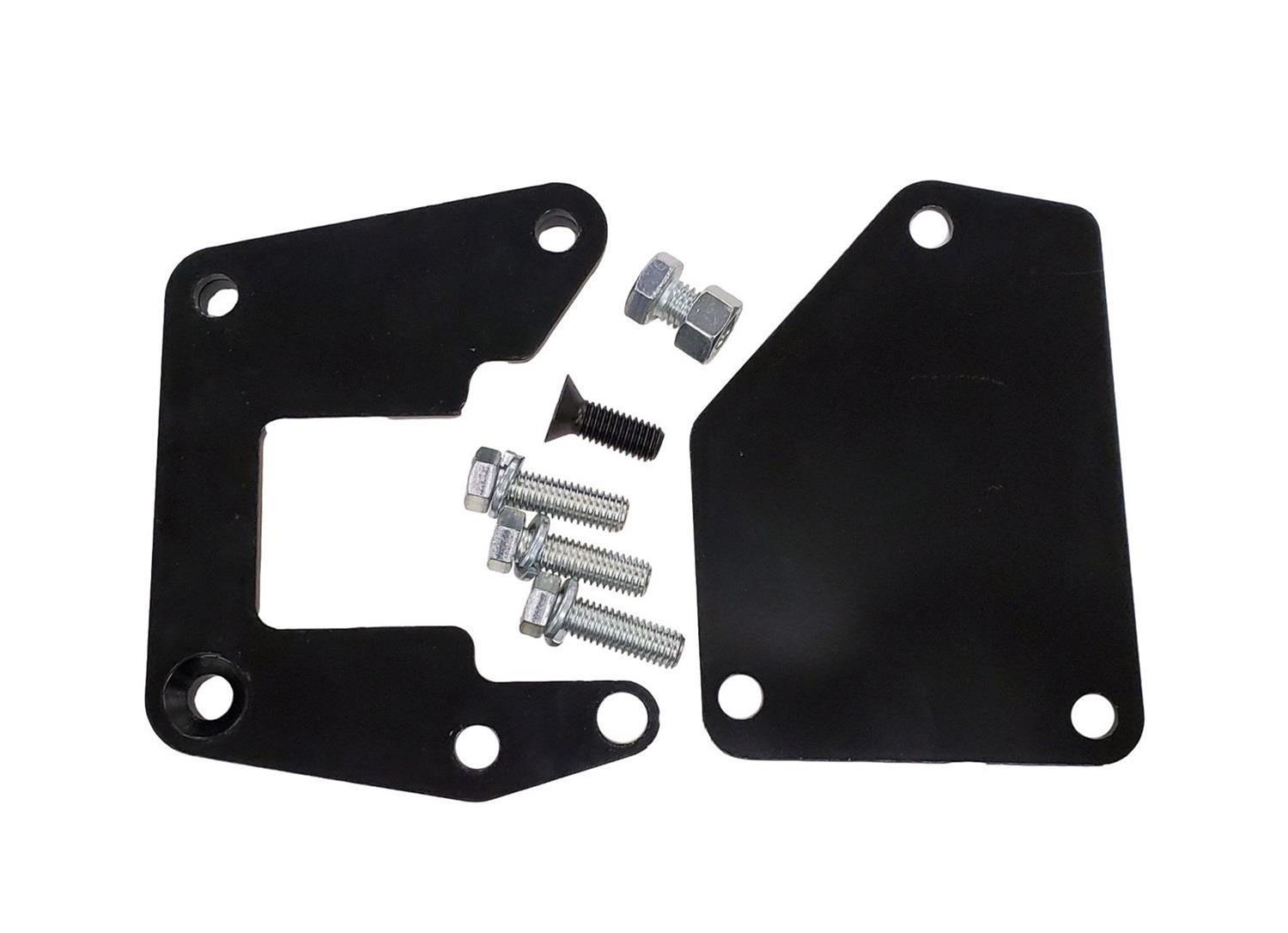 Borgeson Steering Box Mounting Bracket - Bolt-On - Hardware Included - Steel - Black Paint - Universal - Kit