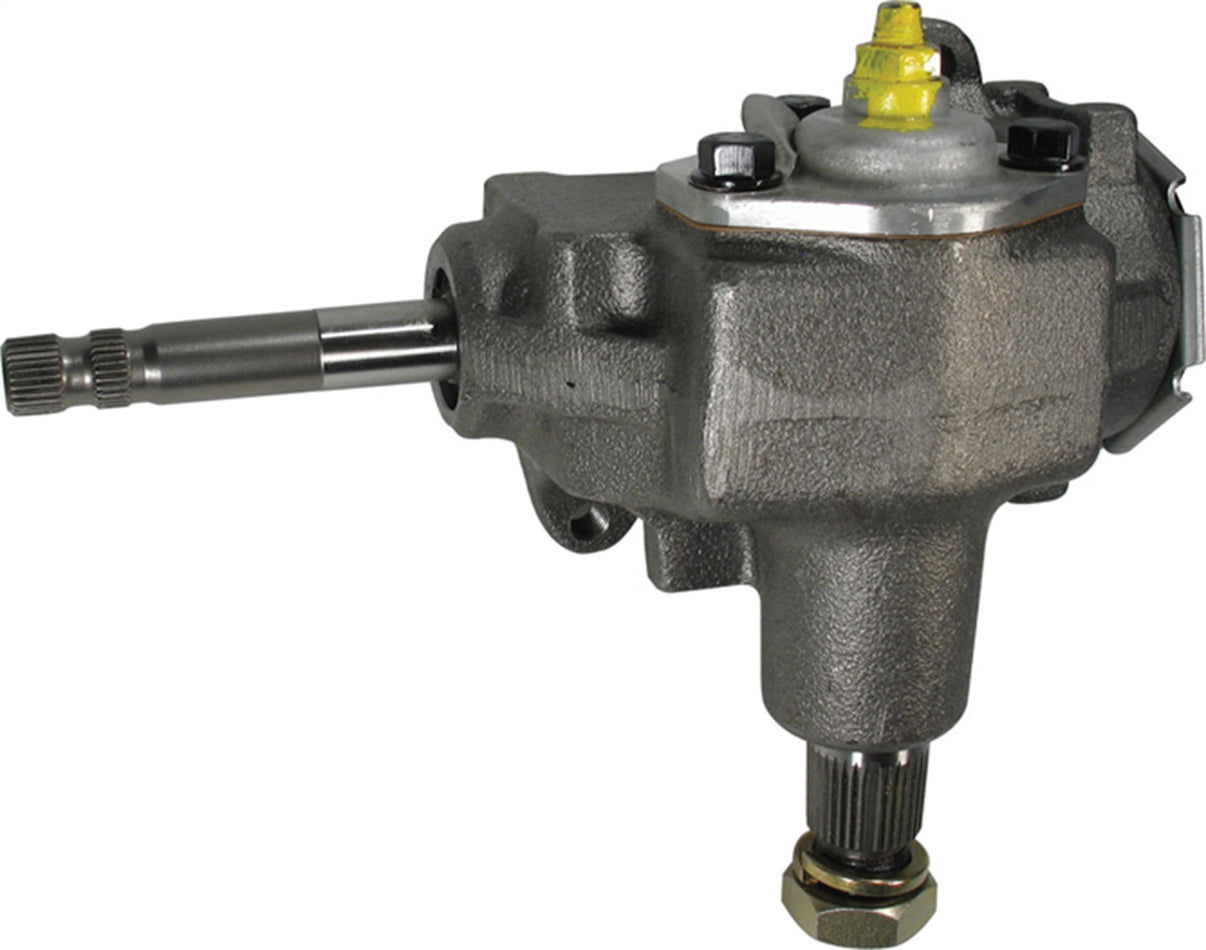 Borgeson Steering Box - Manual - Saginaw 525 - 24 to 1 Ratio - Iron - Black Paint - GM - Each