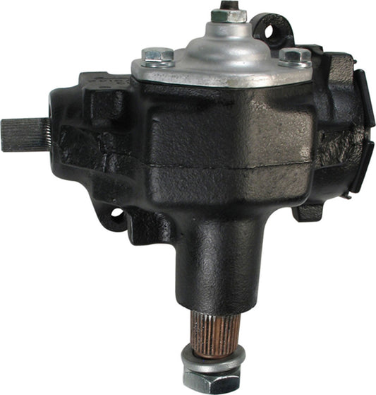 Borgeson Steering Box - Manual - Saginaw 525 - 24 to 1 Ratio - 3/4 in 36 Spline - Iron - Black Paint - GM - Each