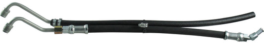 Borgeson Power Steering Hose Kit - Crimped Ends - Rubber / Steel - Borgeson Mopar Conversion Box to GM Saginaw