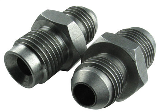 Borgeson Fitting - Adapter - Straight - 6 AN Male to 16 mm x 1.50 Inverted Flare Male - Steel - Natural - Pair