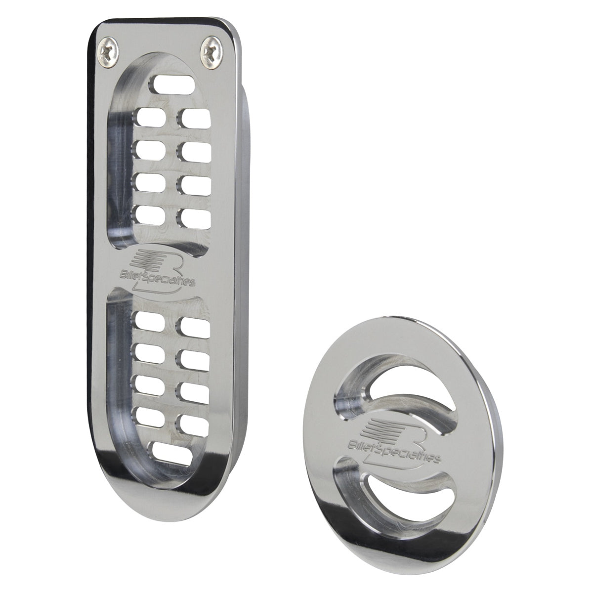 Billet Specialties Interior Trim - Door Jamb Vent - Aluminum - Polished - GM B-Body 1972-76 - Kit