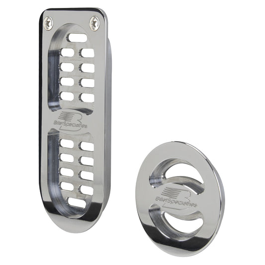Billet Specialties Interior Trim - Door Jamb Vent - Aluminum - Polished - GM B-Body 1972-76 - Kit