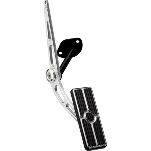 Billet Specialties Pedal Assembly - Rectangle - Gas - Aluminum - Black Anodized / Polished - GM F-Body 1967-69 - Each