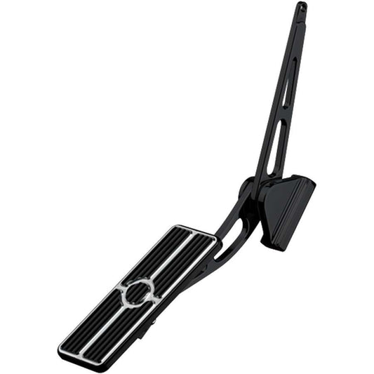 Billet Specialties Pedal Assembly - Rectangle - Gas - Aluminum - Black Anodized - Cable Linkage - Each