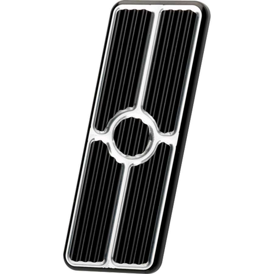 Billet Specialties Pedal Pad - Gas - Stainless Hardware - Aluminum - Black Anodized - GM F-Body 1967-69 - Each
