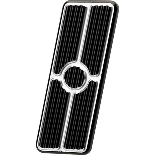 Billet Specialties Pedal Pad - Gas - Stainless Hardware - Aluminum - Black Anodized - GM F-Body 1967-69 - Each