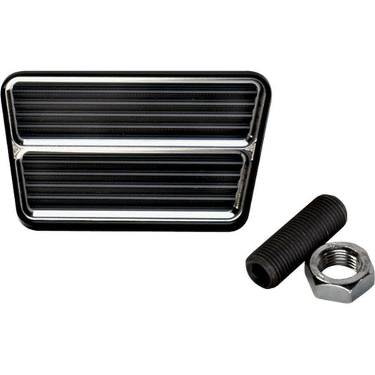 Billet Specialties Pedal Pad - Brake / Clutch - Rectangle - 1/2-20 in Stud and Nut - Center or Offset Mount - Aluminum