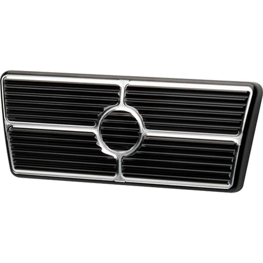 Billet Specialties Pedal Pad - Brake - 7 in Wide x 2-11/16 in Tall - Aluminum - Black Anodized - Power Brake - Chevy