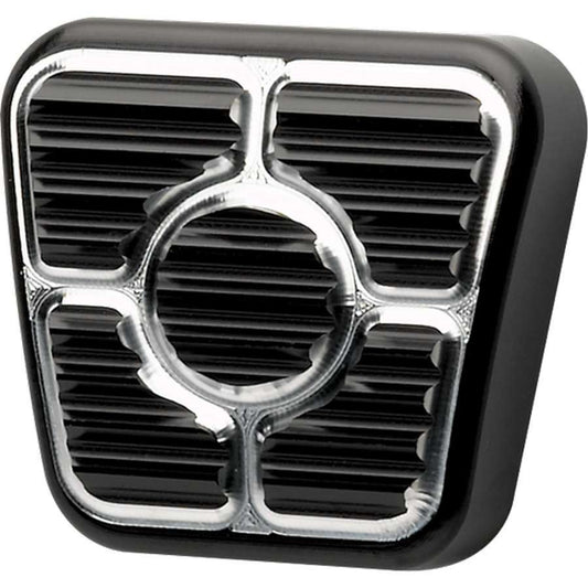 Billet Specialties Pedal Pad - Parking Brake - 2-5/16 in Wide x 2-1/8 in Tall - Aluminum - Black Anodized - GM F-Body