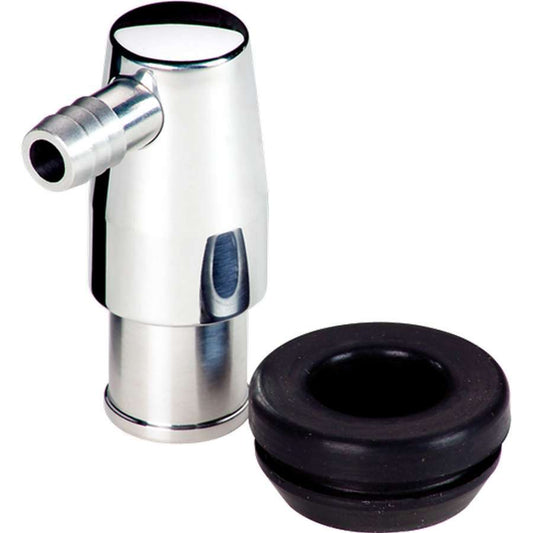 Billet Specialties PCV Valve - 90 Degree - 3/8 in Hose Barb - Aluminum - Polished - Each