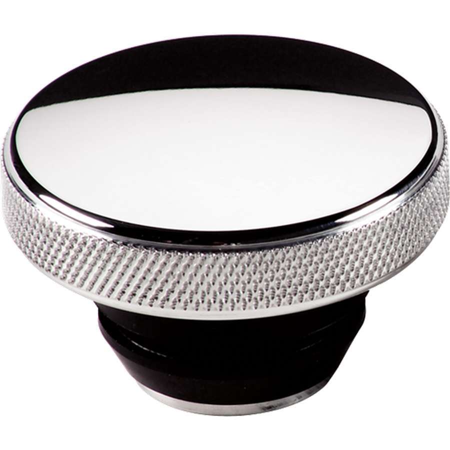 Billet Specialties Oil Fill Cap - Push-In - Round - Knurled Grip - 1-1/4 in Valve Cover Hole - Aluminum - Polished -