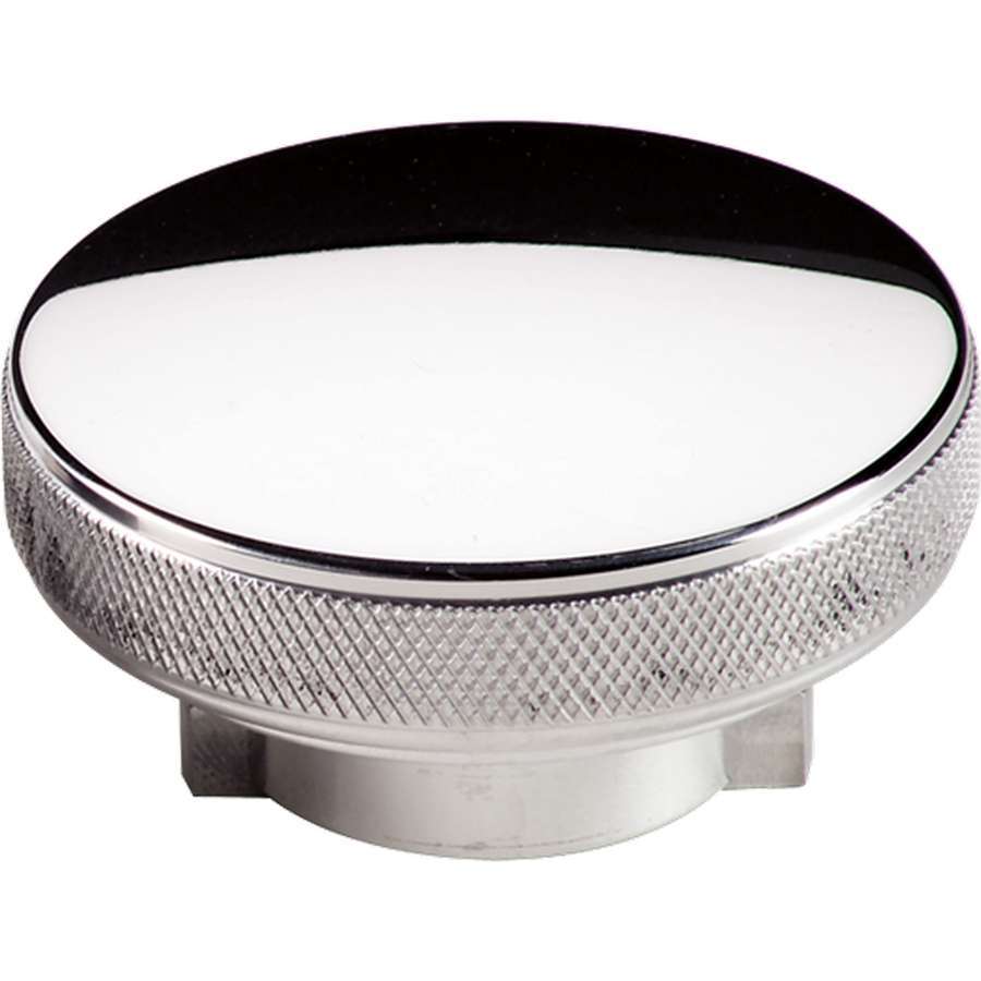 Billet Specialties Oil Fill Cap - Twist-On - Round - Knurled Grip - O-Ring Seal - Aluminum - Polished - Each