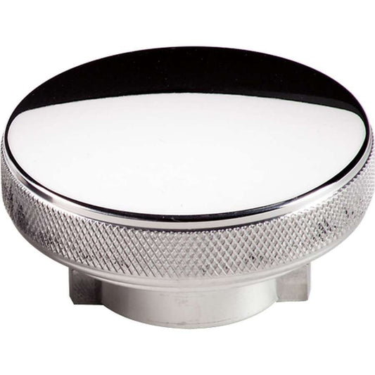 Billet Specialties Oil Fill Cap - Twist-On - Round - Knurled Grip - O-Ring Seal - Aluminum - Polished - Each