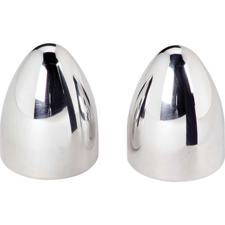 Billet Specialties Wiper Post Covers - Bullet - 11/16 in or Smaller Shaft - Set Screw - Aluminum - Polished - Pair