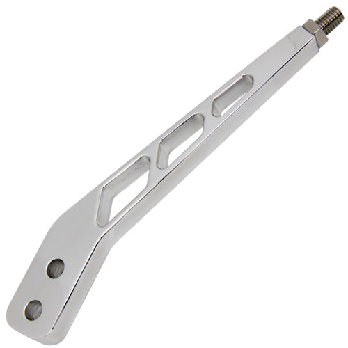 Billet Specialties Shifter Stick - Grid - Single Bend - 8 in Length - 3/8-16 in Thread - Hardware Included - Aluminum
