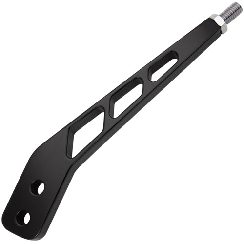 Billet Specialties Shifter Stick - Grid - Single Bend - 8 in Length - 3/8-16 in Thread - Hardware Included - Aluminum