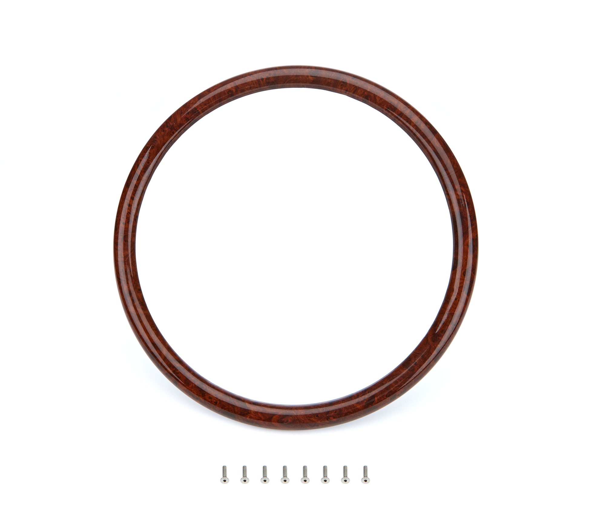 Billet Specialties Steering Wheel Half Wrap - Round - 14 in Diameter - Simulated Burlwood Cover - Each