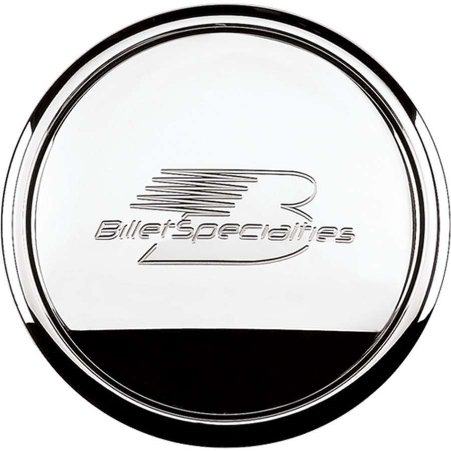 Billet Specialties Horn Button - Dome - Billet Specialties Logo - Aluminum - Polished - Each