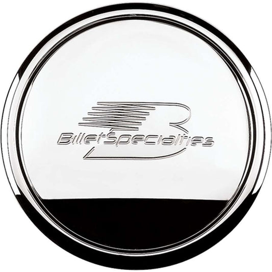 Billet Specialties Horn Button - Dome - Billet Specialties Logo - Aluminum - Polished - Each
