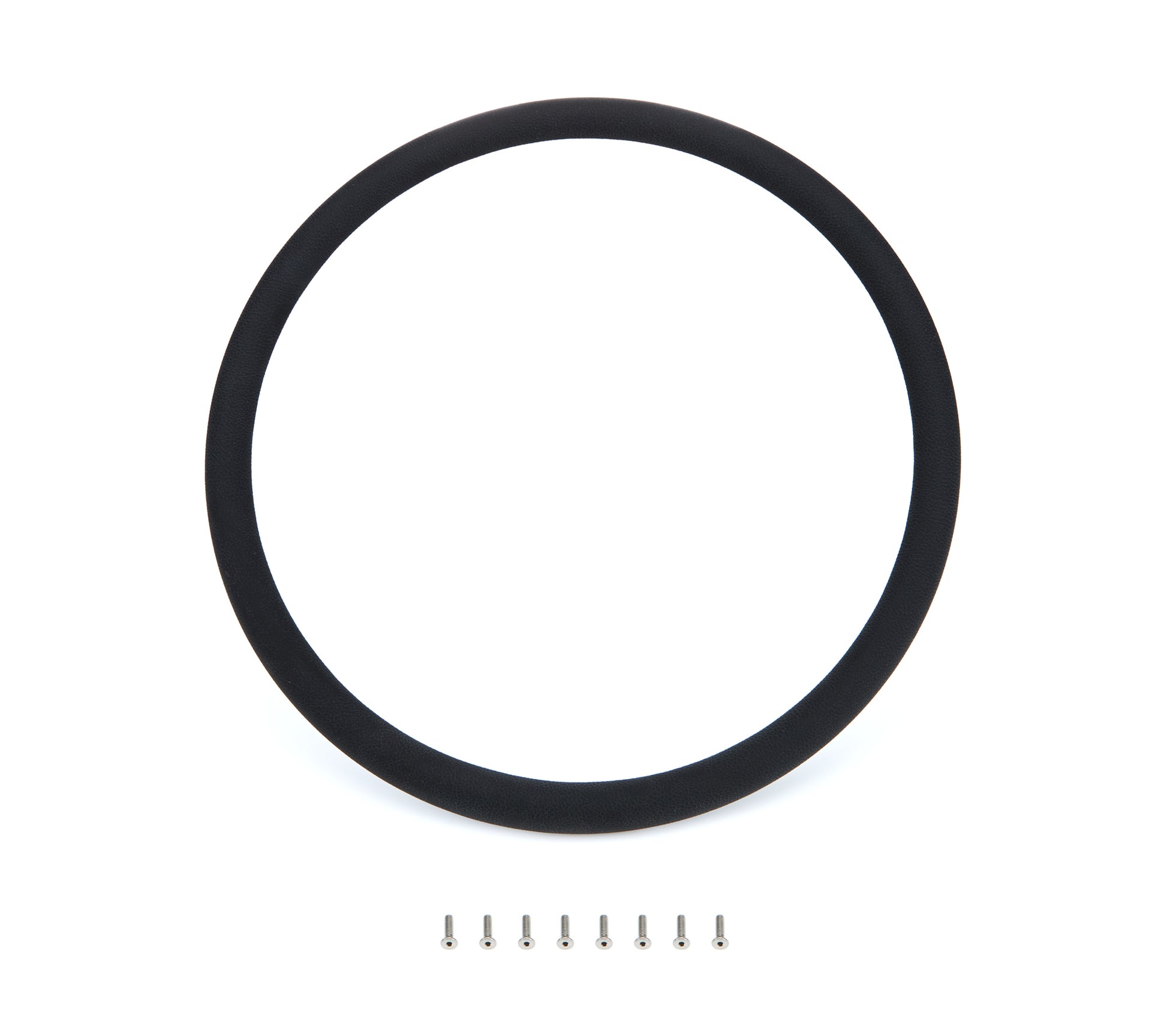 Billet Specialties Steering Wheel Half Wrap - Round - 15.5 in Diameter - Leather Cover - Black - Each