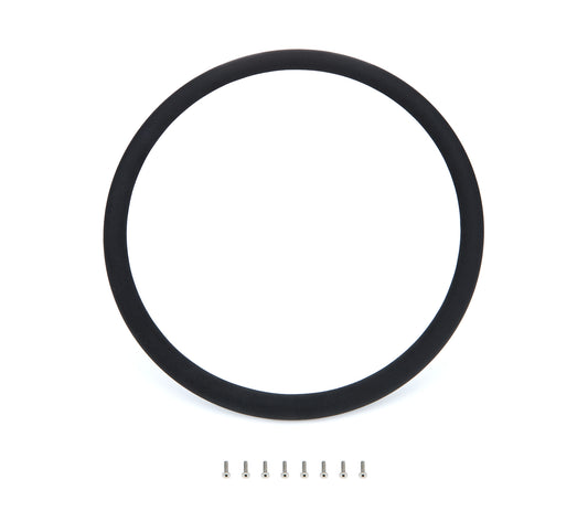 Billet Specialties Steering Wheel Half Wrap - Round - 15.5 in Diameter - Leather Cover - Black - Each