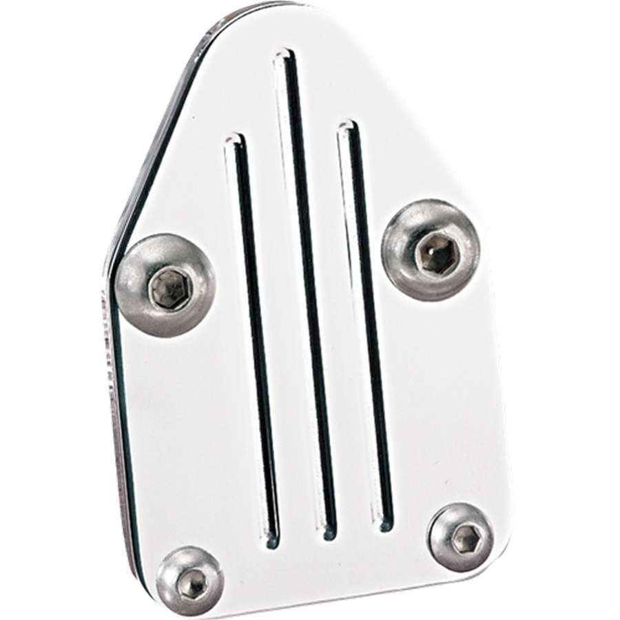 Billet Specialties Fuel Pump Blockoff - Stainless Hardware - Aluminum - Polished - Small Block Chevy - Each