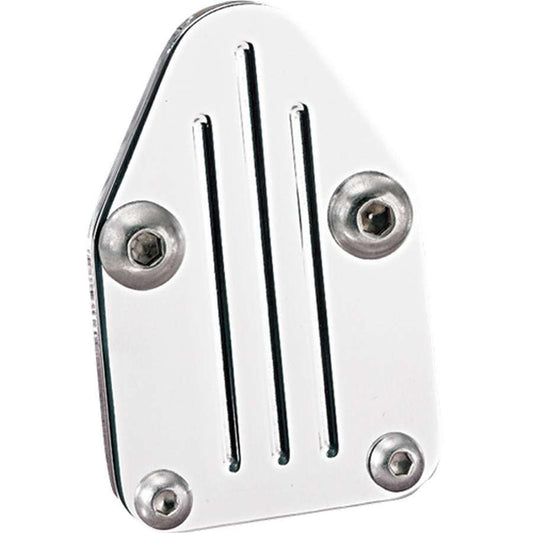 Billet Specialties Fuel Pump Blockoff - Stainless Hardware - Aluminum - Polished - Small Block Chevy - Each