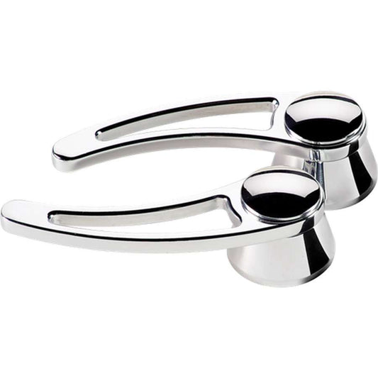 Billet Specialties Door Handles - Traditional - Interior - 1/2 in Round Spline - Aluminum - Polished - Ford / GM - Pair