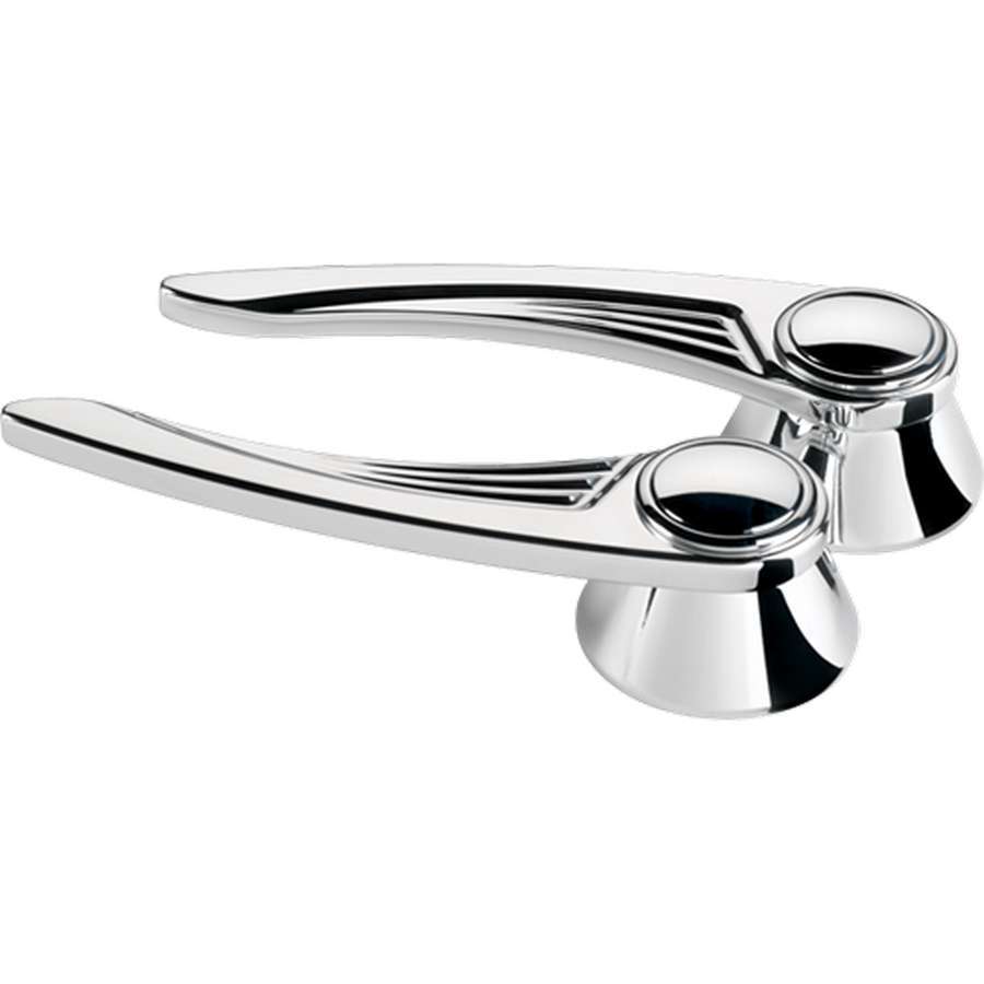 Billet Specialties Door Handles - Interior - 1/2 in Round Spline - Aluminum - Polished - Ford / GM - Pair