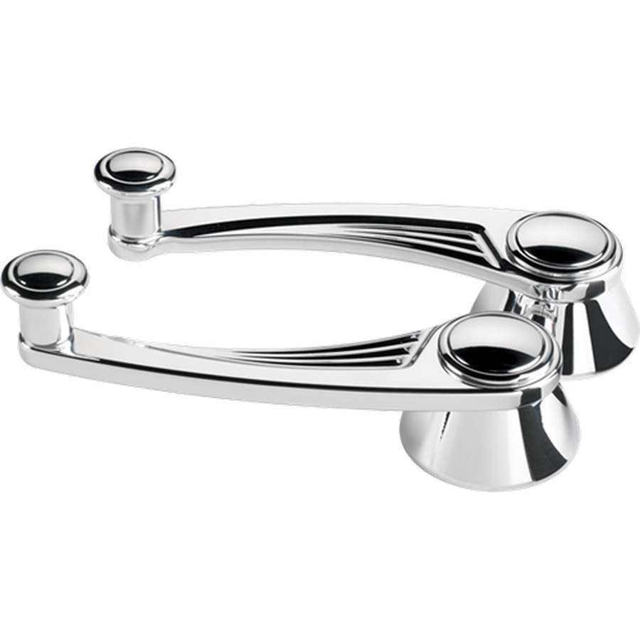 Billet Specialties Window Crank - 4-13/32 in Long - 1/2 in Round Spline - Aluminum - Polished - Pair