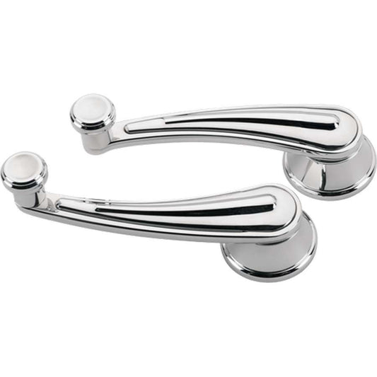 Billet Specialties Window Crank - Rail - 4-13/32 in Long - 1/2 in Round Spline - Aluminum - Polished - Pair