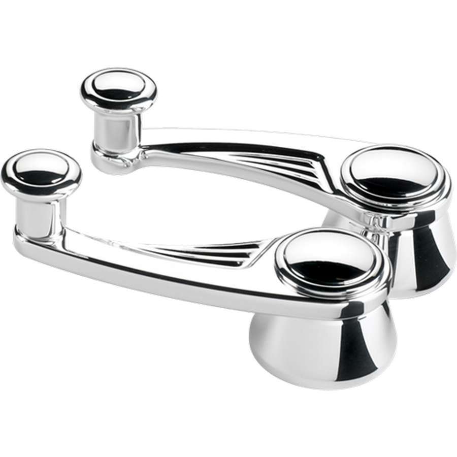 Billet Specialties Vent Window Cranks - 3-5/32 in Long - 1/2 in Round Spline - Aluminum - Polished - Pair