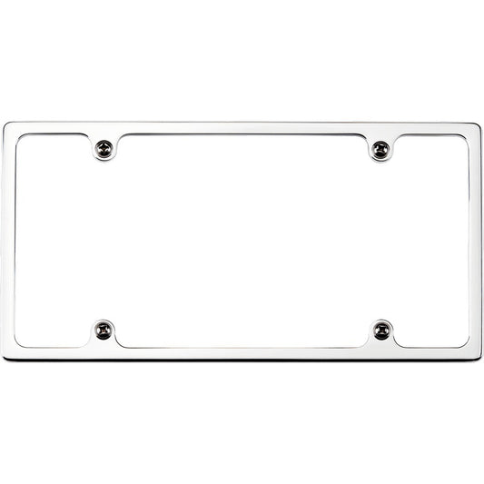 Billet Specialties License Plate Frame - Slimline - Recessed - Aluminum - Polished - Each