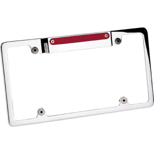 Billet Specialties License Plate Frame - 12.625 x 6.875 in - Stainless Hardware - Third Brake Light - Recessed -