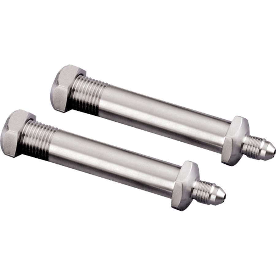 Billet Specialties Fitting - Thru The Frame - Adapter - Straight - 1/8 in NPT Female Bulkhead to 3 AN Male - 2 in Long