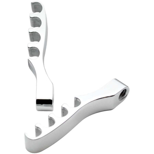 Billet Specialties Spark Plug Wire Loom - 4 Wire - Cylinder Head Mount - 8.5 mm - Aluminum - Polished - Clip Style -
