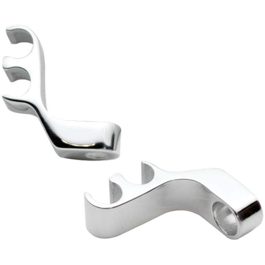 Billet Specialties Spark Plug Wire Loom - 2 Wire - Valve Cover Mount - 8.5 mm - Vertical - Aluminum - Polished - Clip