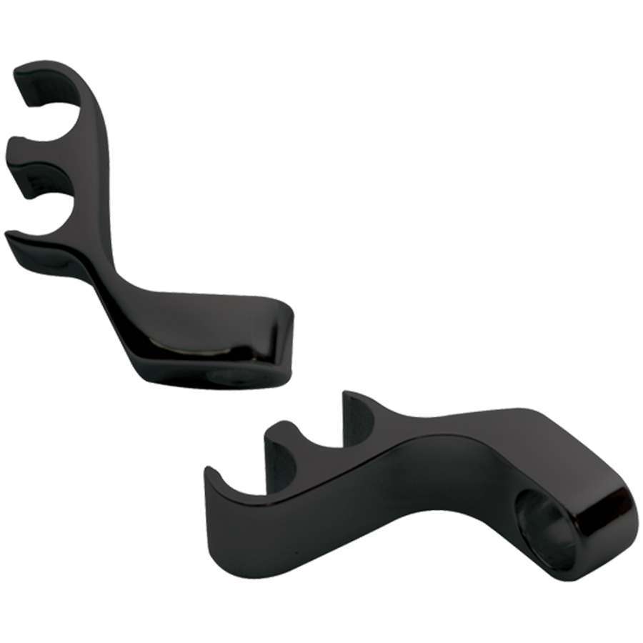 Billet Specialties Spark Plug Wire Loom - 2 Wire - Valve Cover Mount - 8.5 mm - Vertical - Aluminum - Black Anodized -