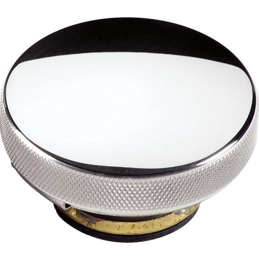 Billet Specialties Radiator Cap - 16 lb - Round - Knurled Grip - Aluminum - Smooth - Polished - Each
