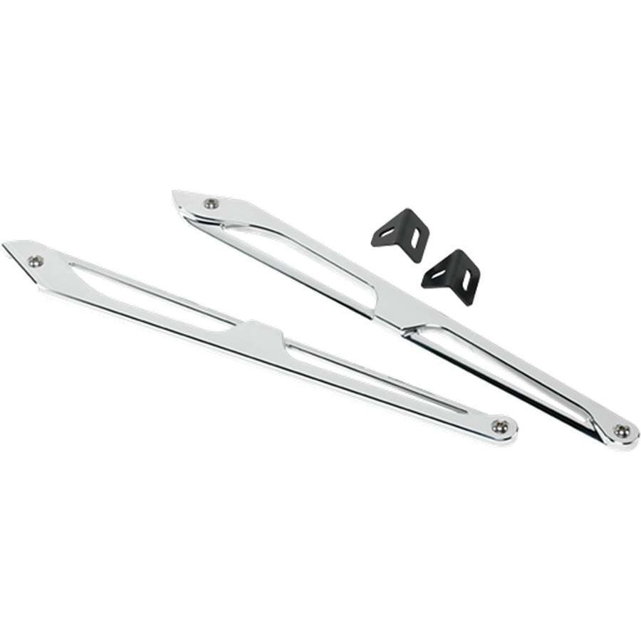 Billet Specialties Fender Brace - Straight Razor Style - Stainless Hardware - Aluminum - Polished - GM F-Body 1967-69