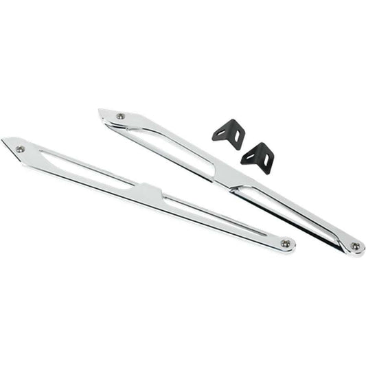 Billet Specialties Fender Brace - Straight Razor Style - Stainless Hardware - Aluminum - Polished - GM F-Body 1967-69