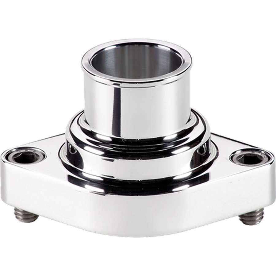 Billet Specialties Water Neck - Straight - 1-1/2 in ID Hose - O-Ring - Stainless Hardware - Aluminum - Polished -