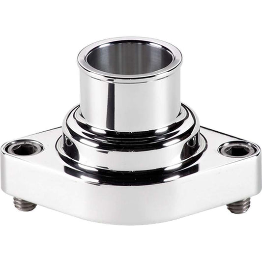 Billet Specialties Water Neck - Straight - 1-1/2 in ID Hose - O-Ring - Stainless Hardware - Aluminum - Polished -