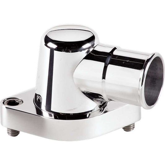 Billet Specialties Water Neck - 90 Degree - 1-1/2 in ID Hose - O-Ring - Stainless Hardware - Aluminum - Polished -