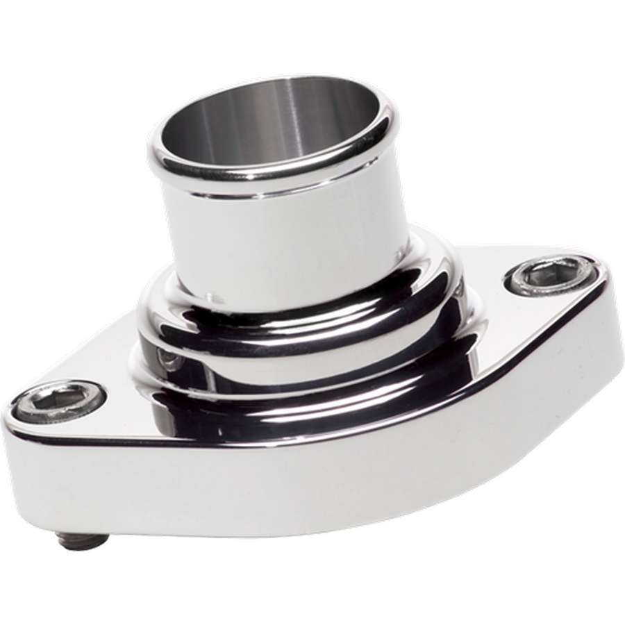 Billet Specialties Water Neck - Straight - 1-1/2 in ID Hose - O-Ring - Stainless Hardware - Aluminum - Polished -