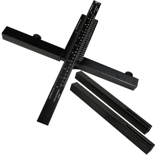 Billet Specialties Backspace / Offset Measuring Tool - Backspace 1/8 in Increments - Offset 2 mm Increments - 14 - 32